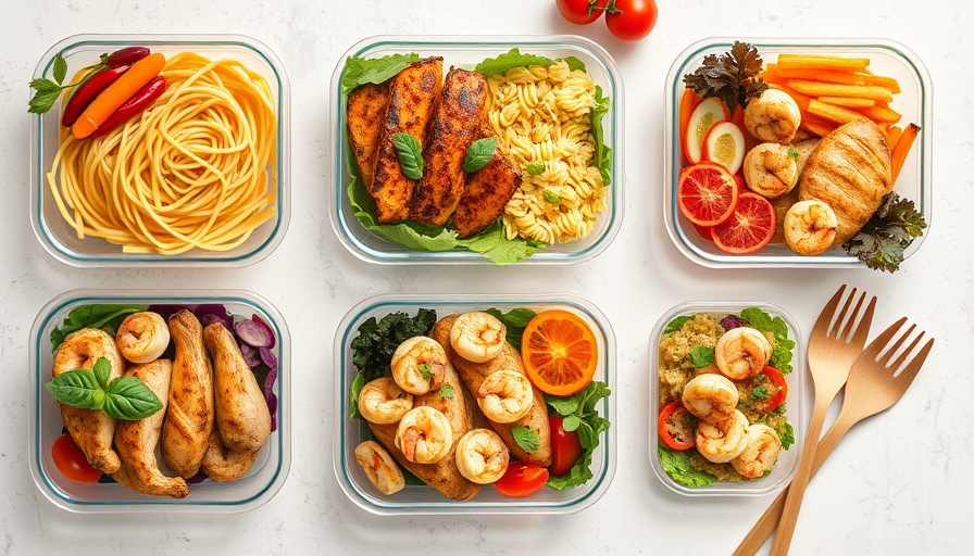 Packed lunch ideas for teens with colorful dishes.