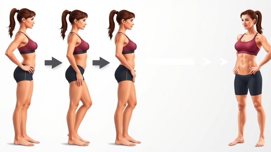 Fit woman transformation showcasing belly fat burning techniques with muscular structure enhancements.