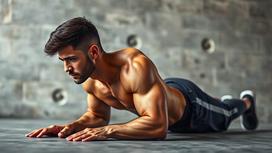 Athletic man performing core stability exercises for back pain relief in photorealistic detail.