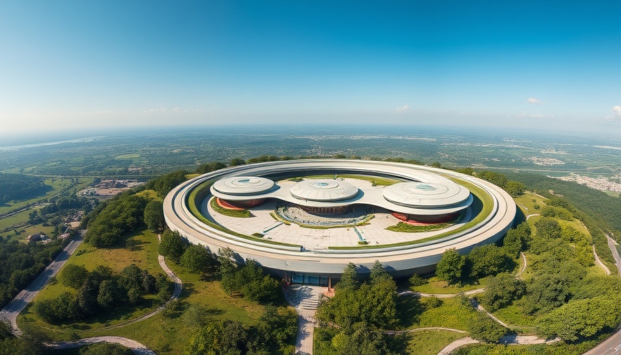 Futuristic building representing Marin housing policy court order.