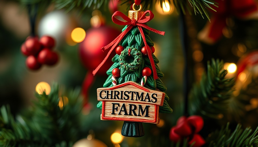 Next great ornament winner: festive Christmas tree design.