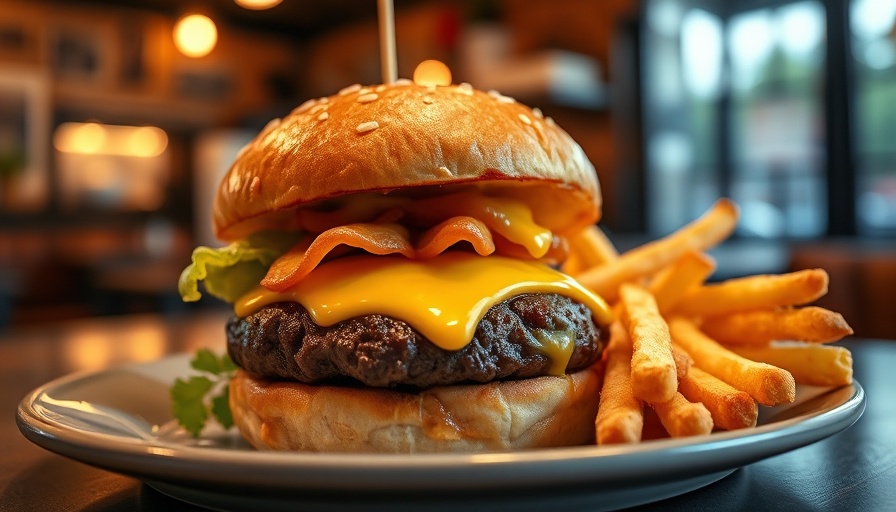Delicious cheeseburger and fries at Novato’s Golden Gate Bistro.