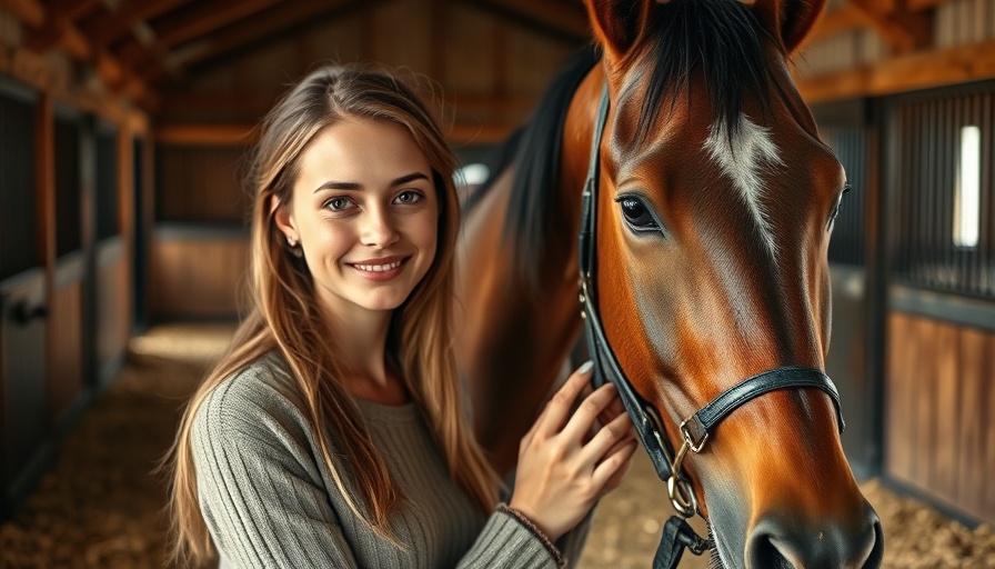Immersive Learning Experiences for Students in a stable with a horse.