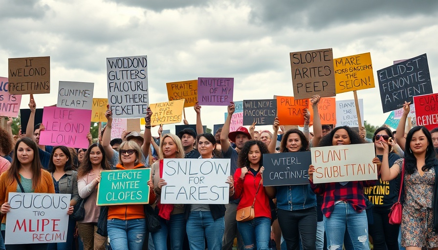 Protesters hold signs against NOAA job cuts at a demonstration.