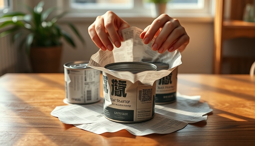 Upcycled food containers made from paper for starting seeds indoors.