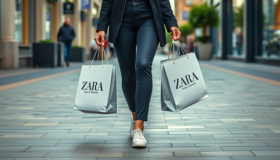 Zara shopping bag carried by denim-clad person amid Inditex shares downturn.
