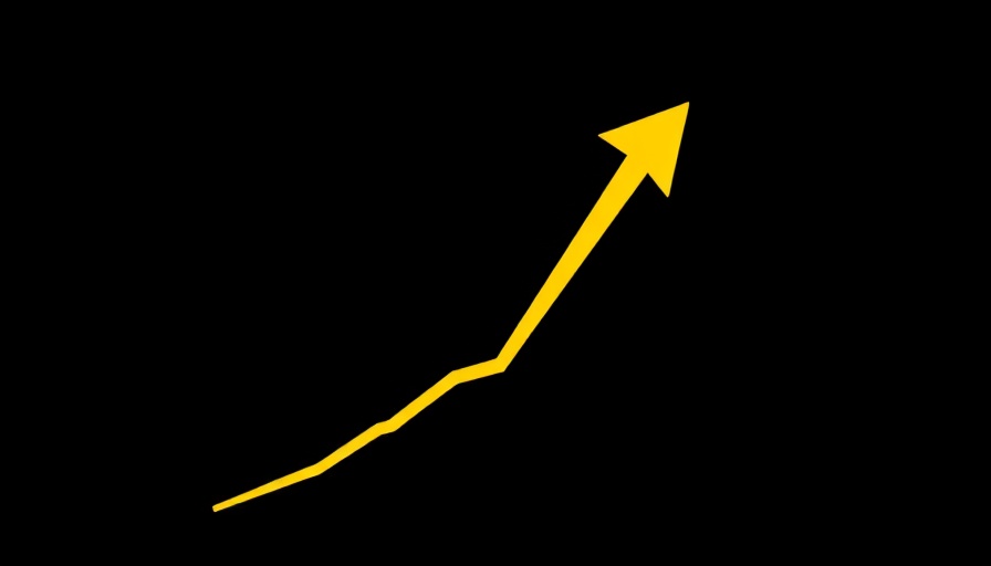 Bold trend line symbolizing financial advisory services growth.