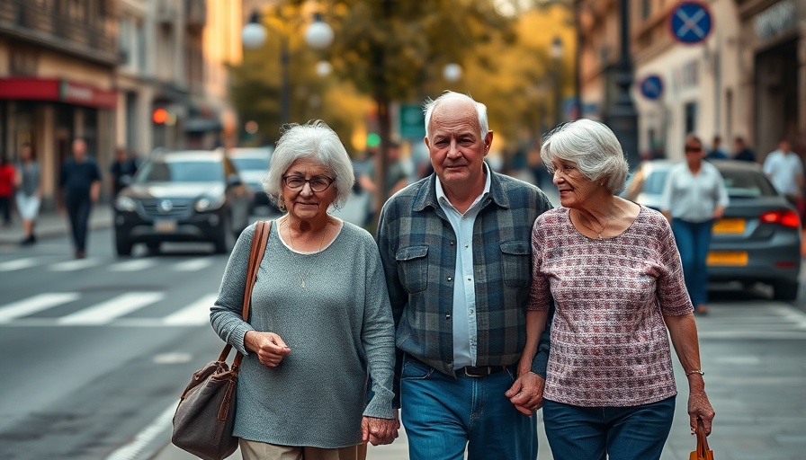 Elderly couple enjoying stroll MyRetirementIncome Sun Life.