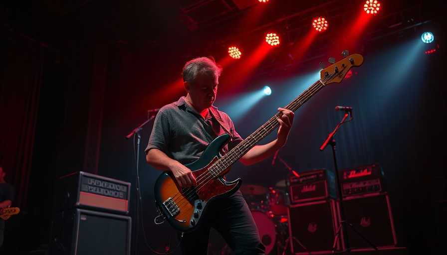 Musician performing live concert, dimly lit stage ambiance, Grateful Dead 60-CD Box Set
