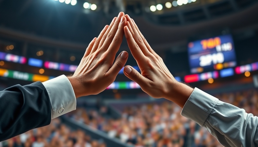 High-five in sports arena representing educational achievements in Marin County.