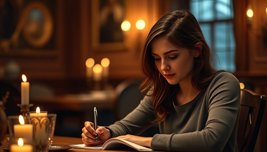 Thoughtful woman in cozy setting for Opus movie review 2025