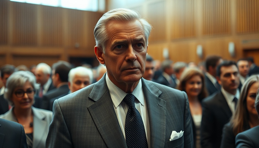Serious older man in a crowd at indoor event, RFK Jr. Health Secretary.
