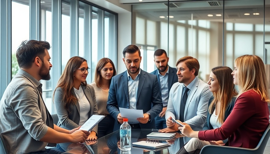 Menopause-friendly workplace meeting, diverse group discussing ideas.