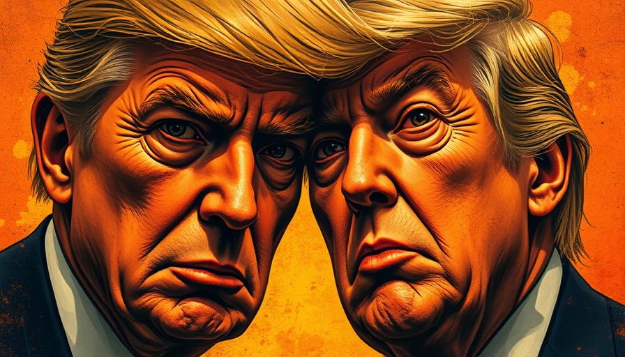 Surreal art of overlapping faces expressing political tension and empowerment.