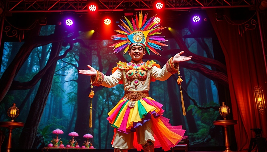 Stunning performer at Cirque du Soleil ECHO San Jose on a vibrant stage.