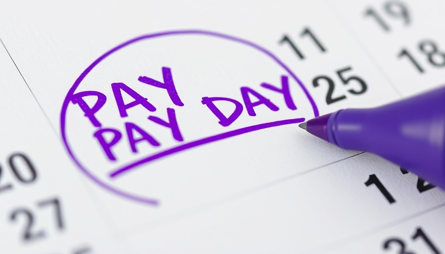 The calendar page marked with 'PAY DAY' highlights financial planning.
