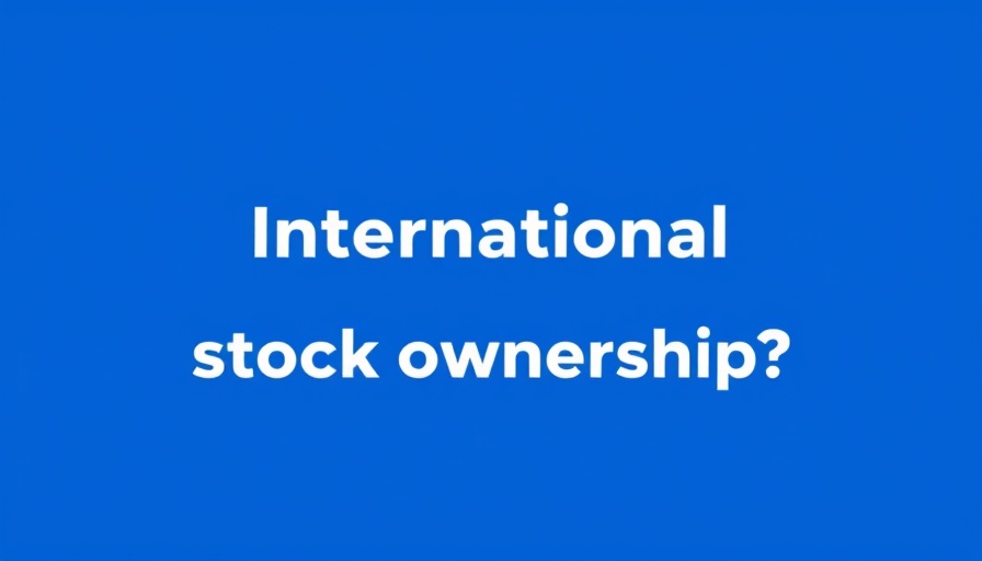 Blue background with 'Should you own international stocks in your stock portfolio?' text.
