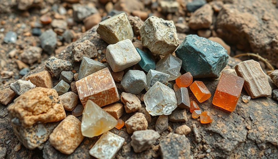 Close-up of critical minerals essential for India's clean energy goals