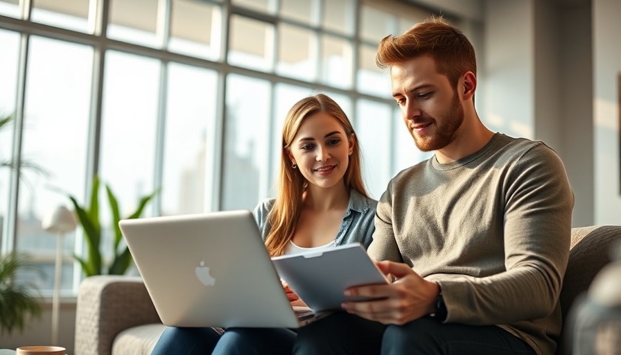 Couple calculating finances, navigating interest rates in business financing.