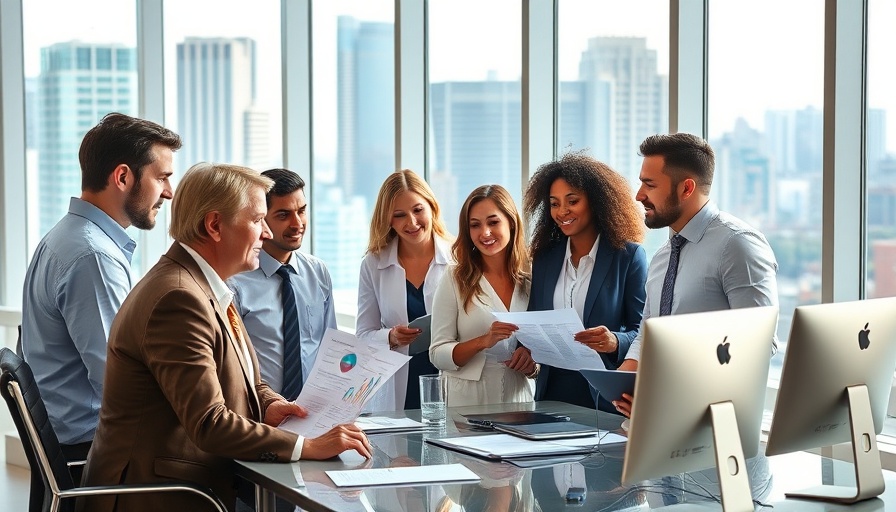 Professionals discussing CRM options in modern office, choosing the right CRM.
