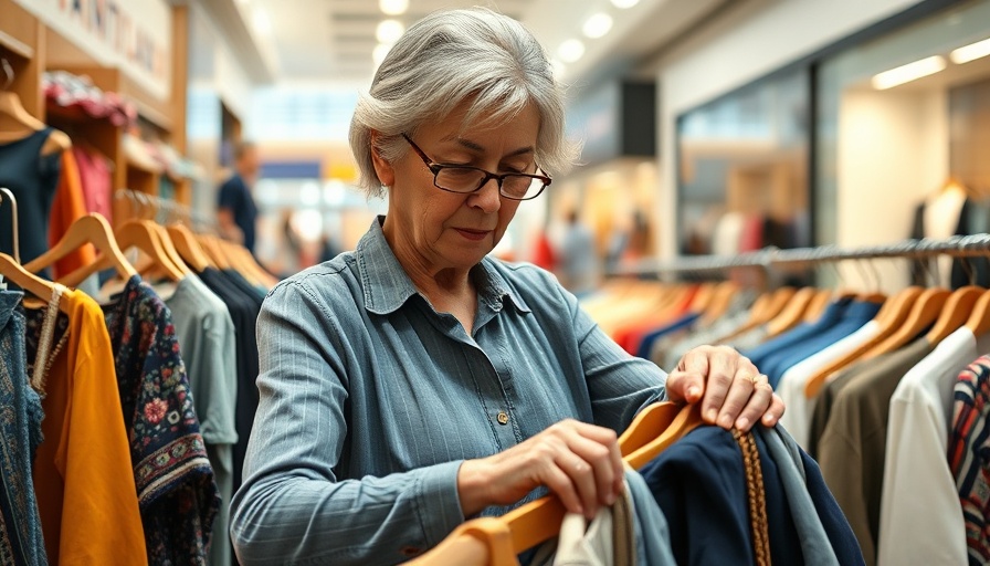 Elderly woman working in retail store, symbolizing unretirement in Canada.