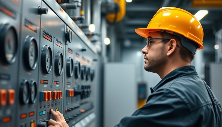 Engineer in power plant ensuring sustainable energy operations.