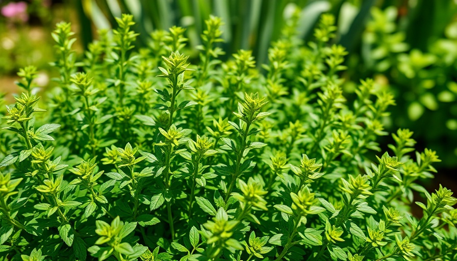Vibrant oregano plants highlighting health benefits.