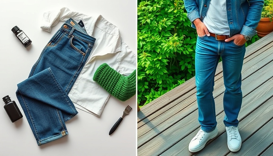 How to dye clothes: denim transformation example