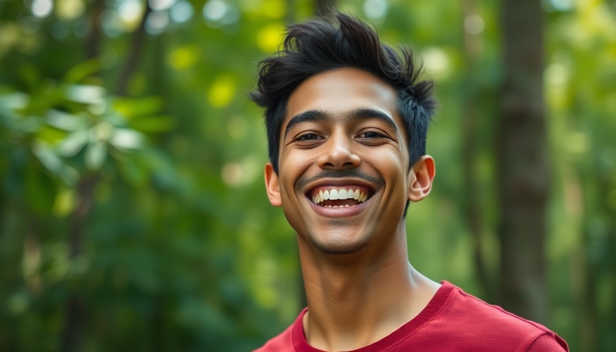 Smiling man in nature, representing optimism for market corrections and strategies for long-term wealth.