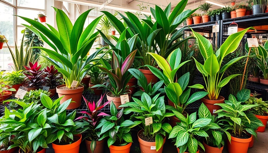 Beginner-friendly plants for gardening in a store display.