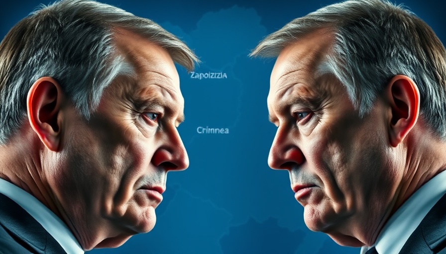 Influential figures in front of Ukraine map amid ceasefire proposal.