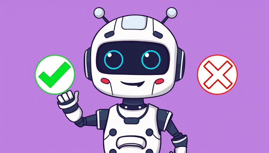 AI robot with signs illustrating Open AI Model Licenses.