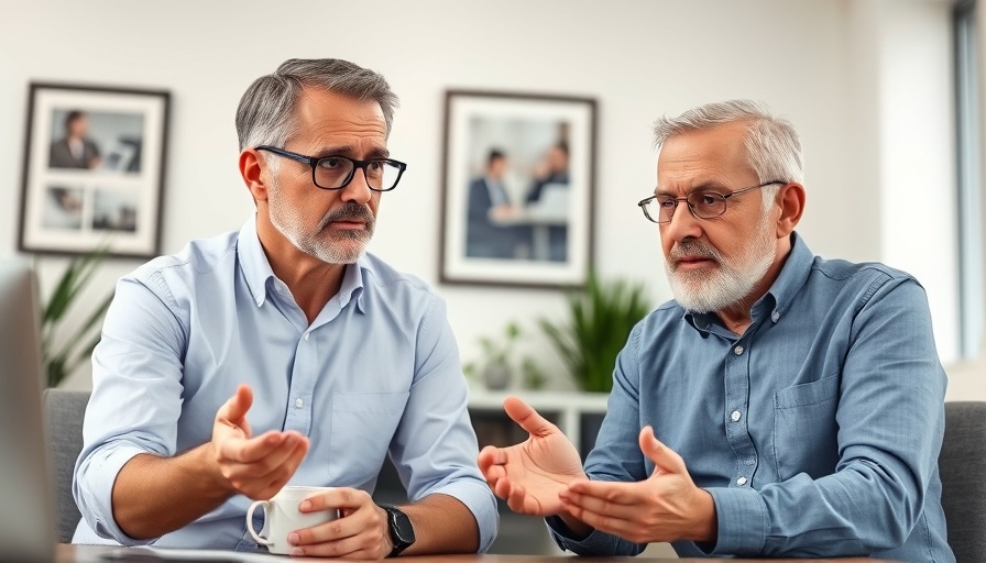 Two men discussing retirement planning in a video call.