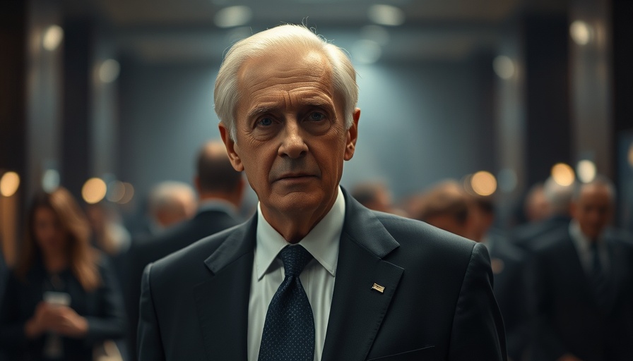 Distinguished elderly man in a suit discussing investment strategy.