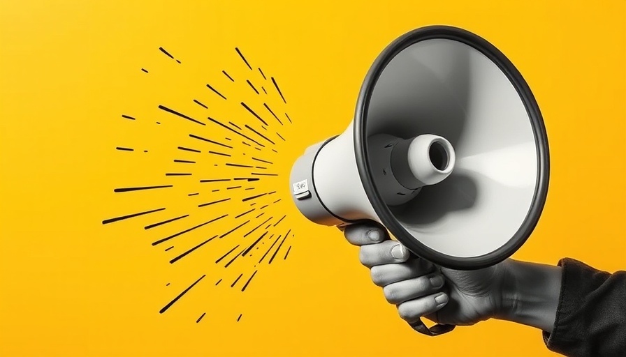 Abstract megaphone image depicting free speech evolution concept.