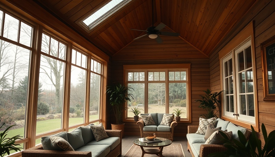 Sunroom with cozy seating, ideal for indoor gardening.