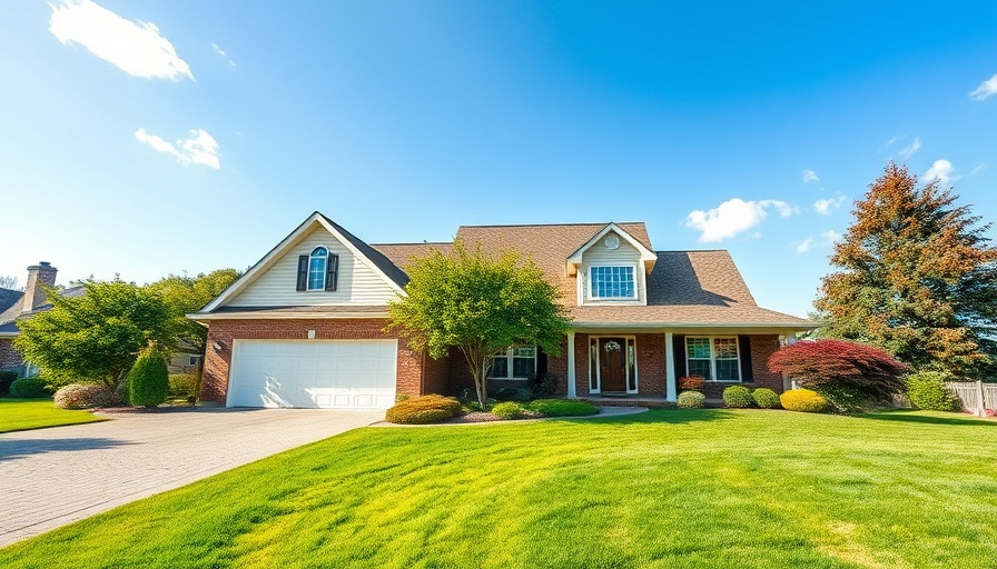 Spacious suburban house perfect for mortgage commitment letter branding.