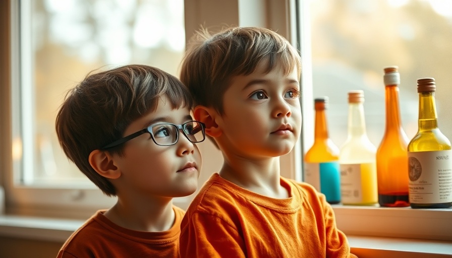 Two boys engaged in indoor activity by the window, cozy scene.