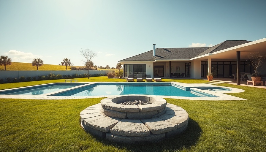 Backyard with pool and fire pit illustrating assessed value vs market value.