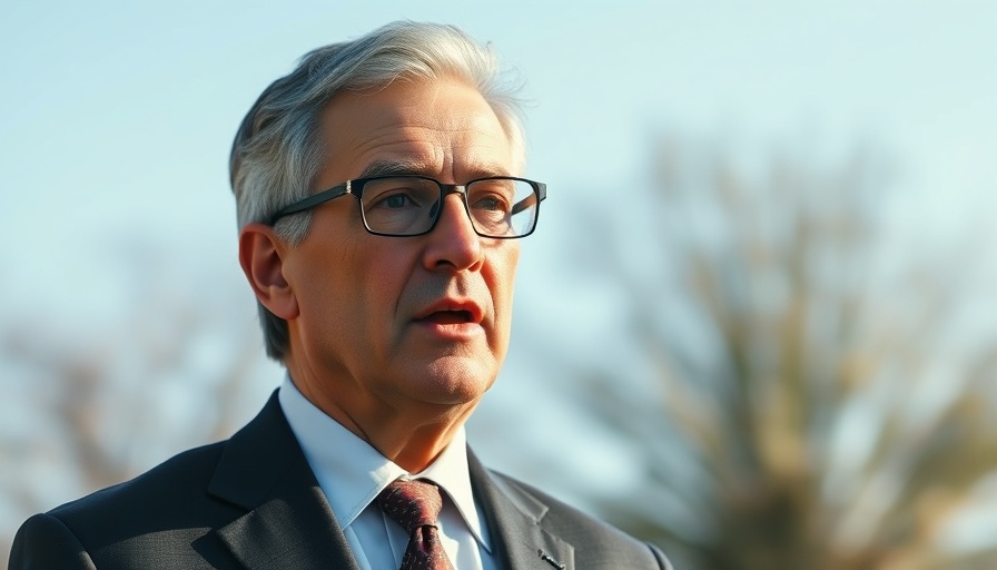 Confident middle-aged man discussing market corrections and economic recovery.