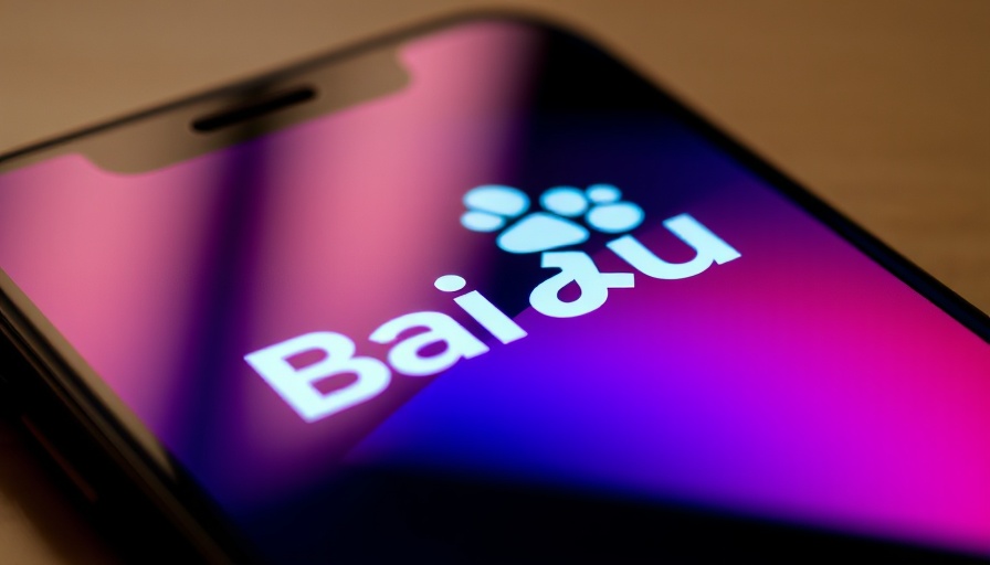 Baidu Ernie X1 AI Model logo on smartphone with deepseek in background.