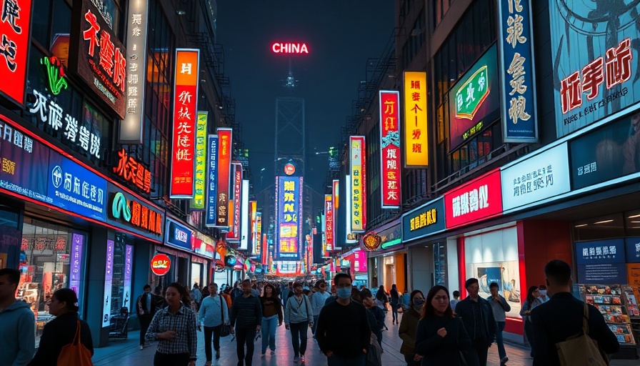 China plan to increase incomes, vibrant night street scene.
