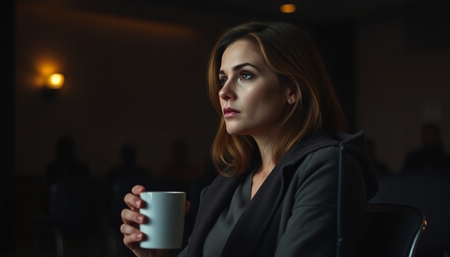 Woman in dim meeting room holding cup, thoughtful expression, Keir Starmer Rachel Reeves future plans.