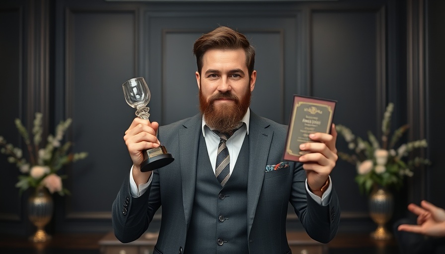 Bay Area events March April 2025: Man holding award proudly.