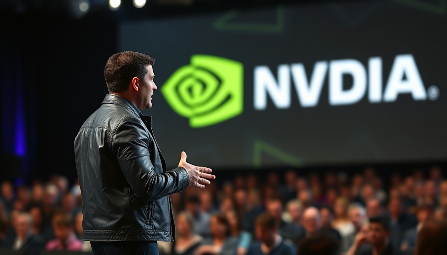 Nvidia GTC 2025 announcements speaker presenting on stage.