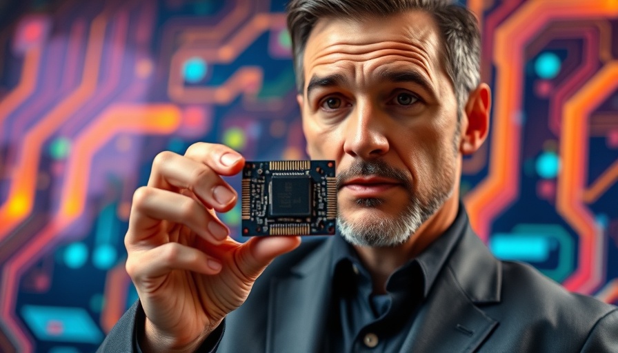 Speaker at Nvidia GTC 2025 showcasing new chip technology.