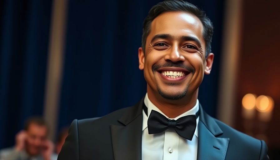 Smiling man in a tuxedo, AI-Optimized Meals on Demand