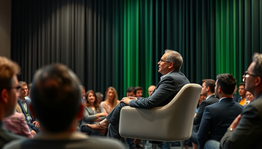 Speaker at TechCrunch All Stage 2025 engaging audience on stage.