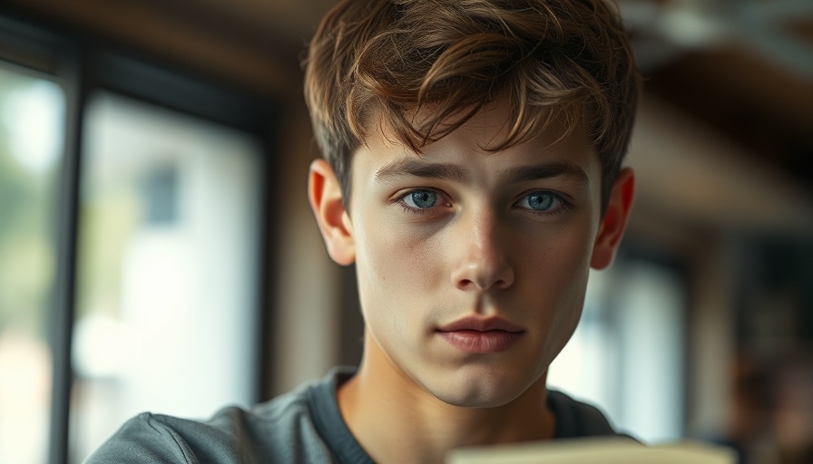 Insightful scene of a young man studying from PBS The Class documentary.
