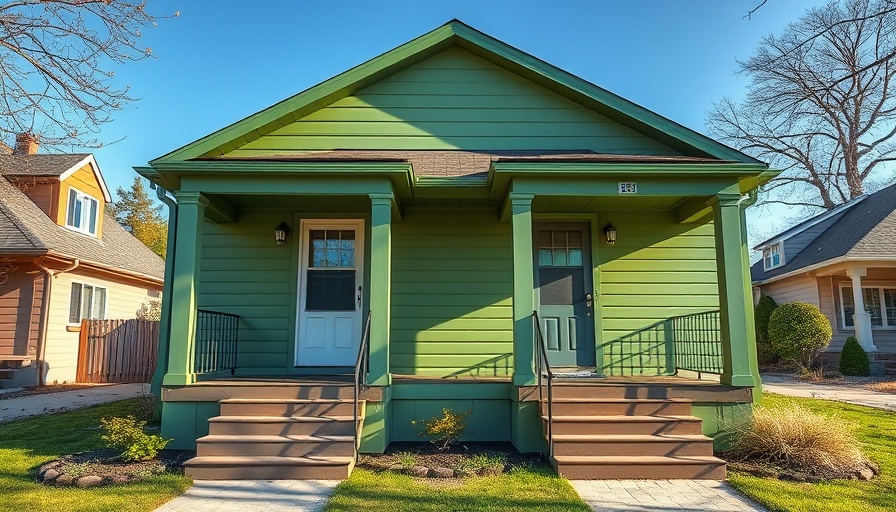 Green duplex highlighting rental property management challenges.